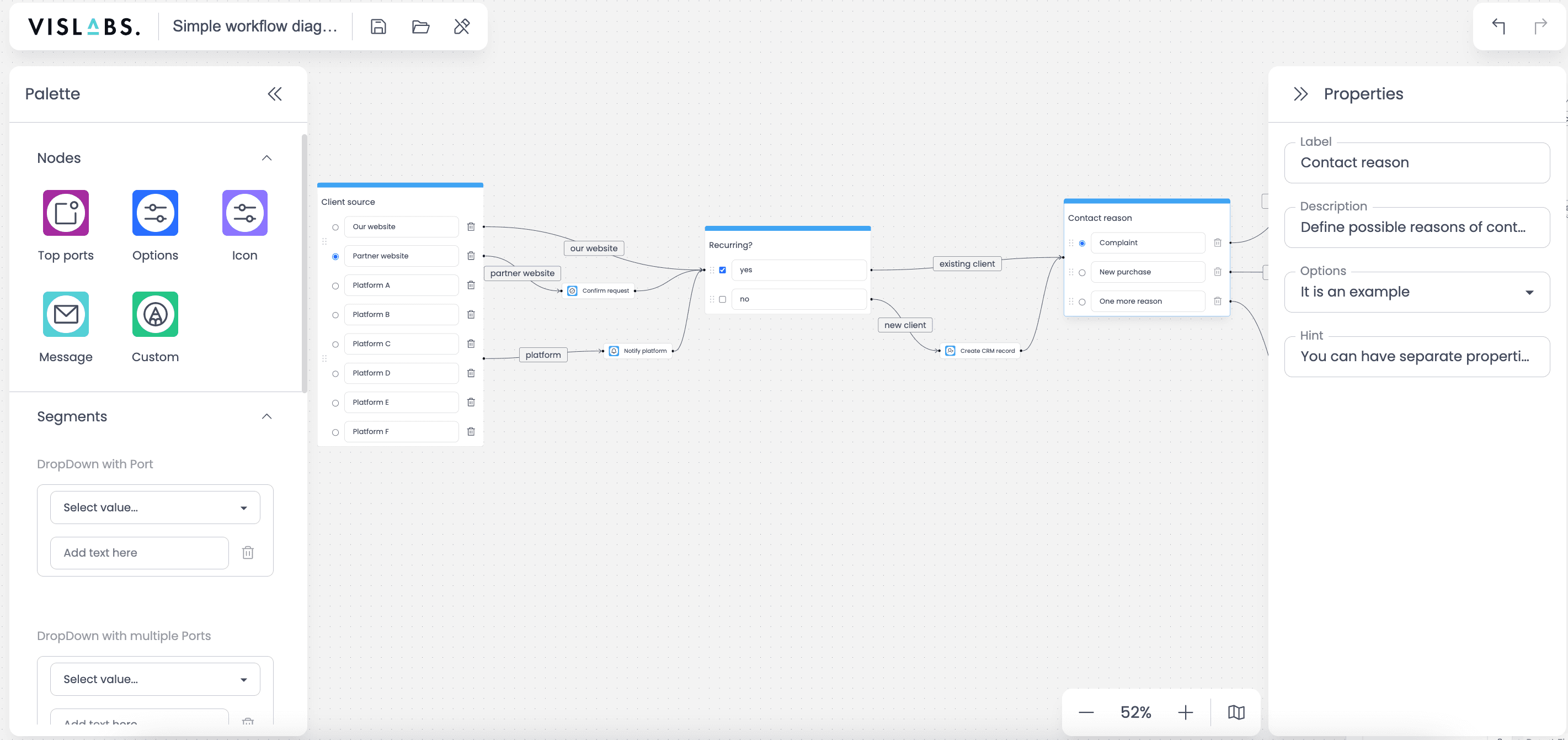 Vislabs Workflow screenshot